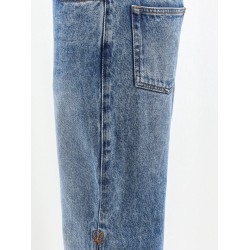 Paula's Ibiza- Blue denim jeans with side embroidered logo