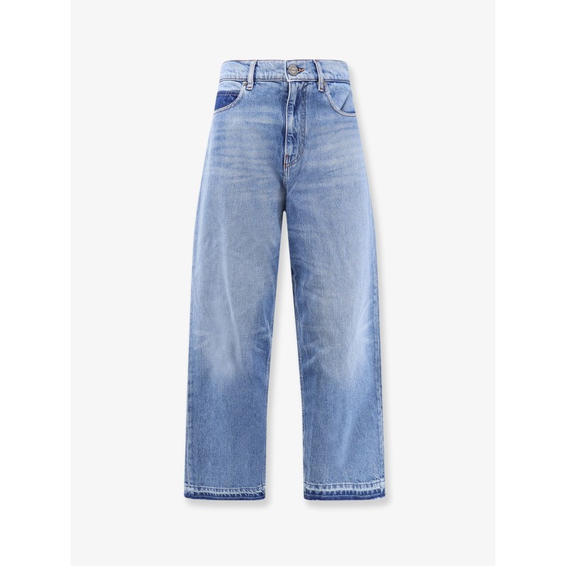 Blue denim jeans