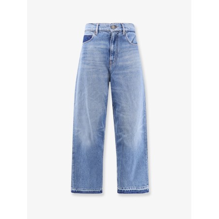 Blue denim jeans