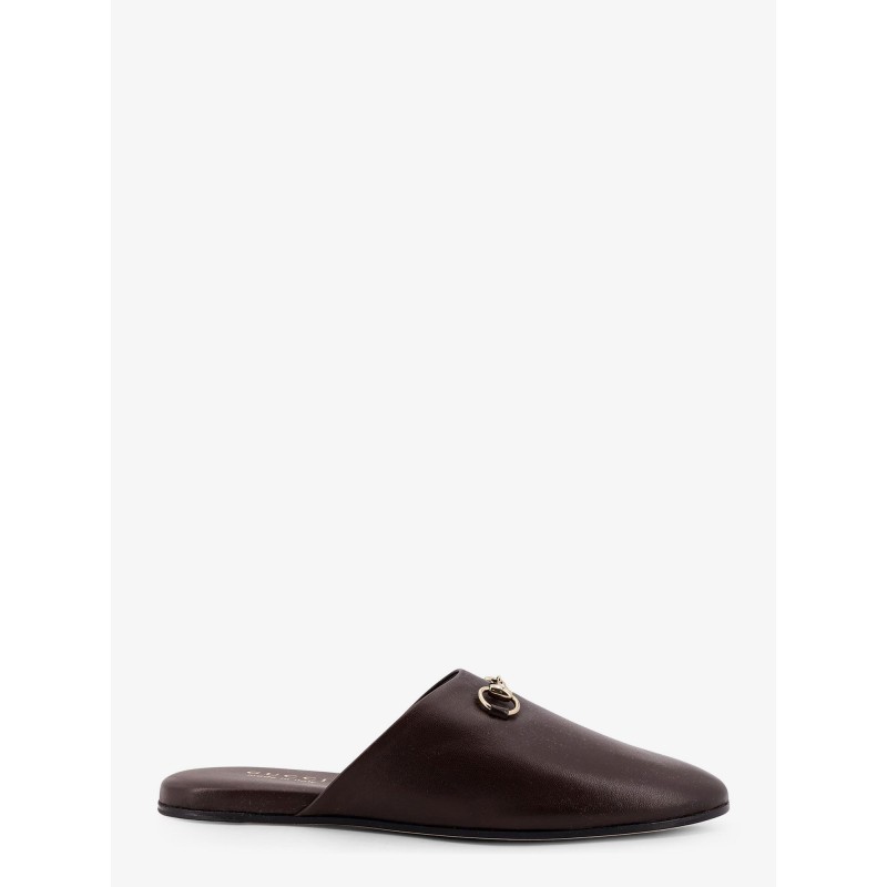 Leather mule with Horsebit