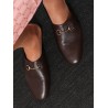 Leather mule with Horsebit