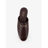 Leather mule with Horsebit