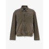 Denim jacket with distressed effect