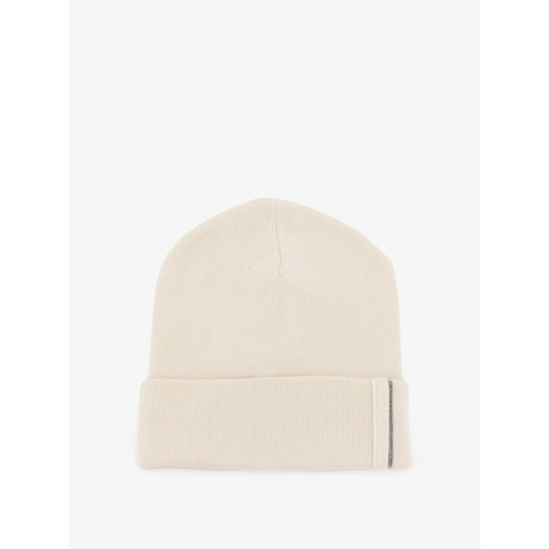 Cashmere hat with Monili detail
