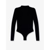Viscose blend bodysuit with jewel charm detail