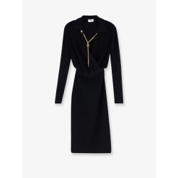 Viscose blend midi dress