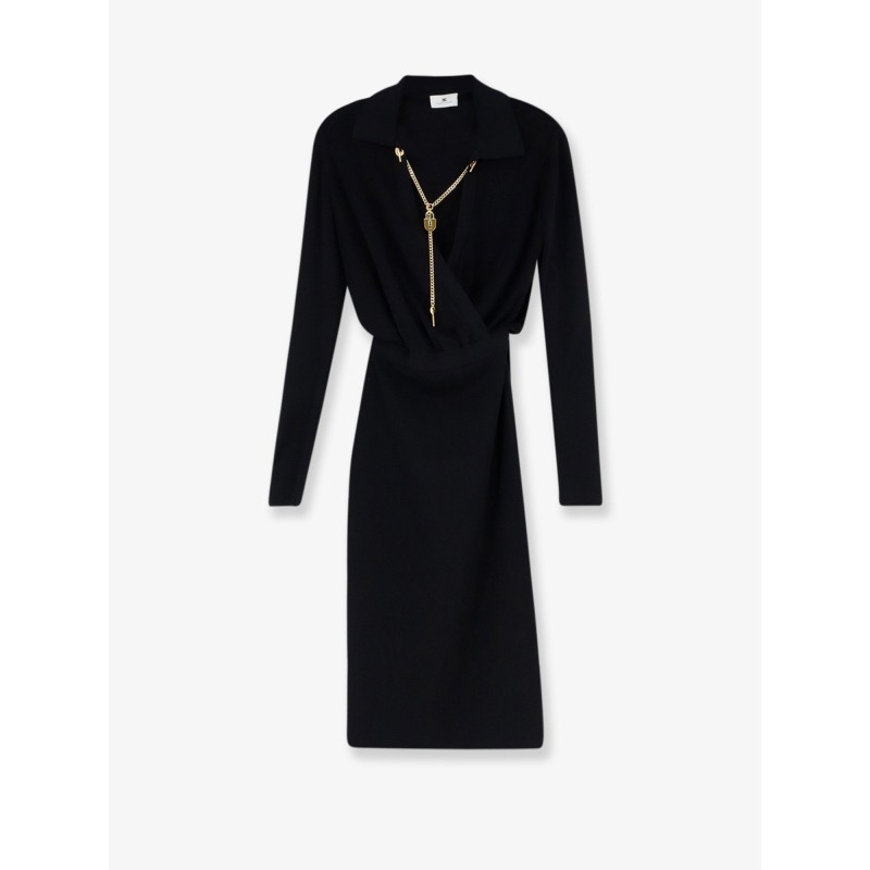 Viscose blend midi dress