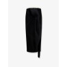 Viscose satin midi skirt