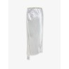 Viscose satin midi skirt