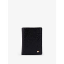 Leather card holder with logo