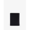 Leather card holder with logo
