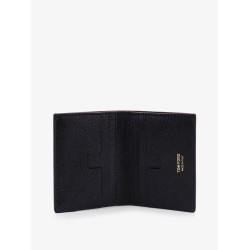Leather card holder with logo