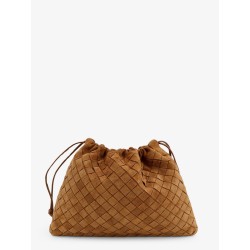 Medium Dustbag in suede with Intrecciato effect
