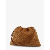 Medium Dustbag in suede with Intrecciato effect