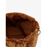 Medium Dustbag in suede with Intrecciato effect