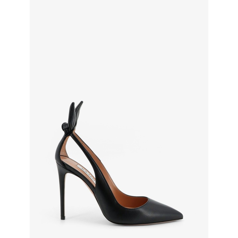 Bow Tie Leather Pumps