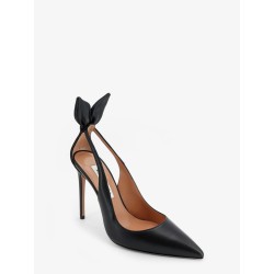 Bow Tie Leather Pumps