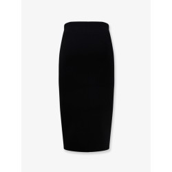 Viscose and nylon skirt with zip