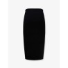 Viscose and nylon skirt with zip