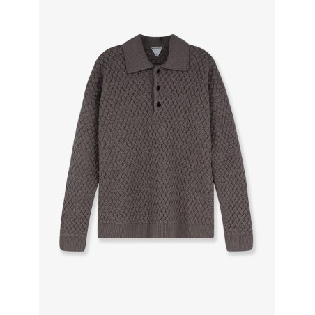 Wool sweater with Intrecciato motif