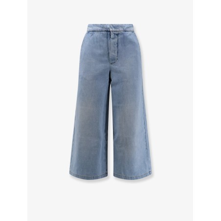 Paulas Ibiza - Cotton trousers with embroidered logo on the back