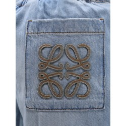 Paulas Ibiza - Cotton trousers with embroidered logo on the back