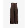Cotton and silk blend trousers