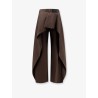 Cotton and silk blend trousers