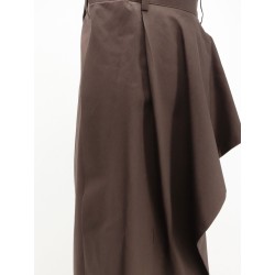 Cotton and silk blend trousers