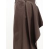 Cotton and silk blend trousers