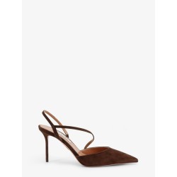 Bow Tie suede pumps