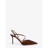 Bow Tie suede pumps