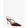 Bow Tie suede pumps
