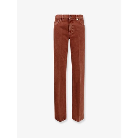Colored denim trousers