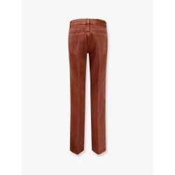 Colored denim trousers