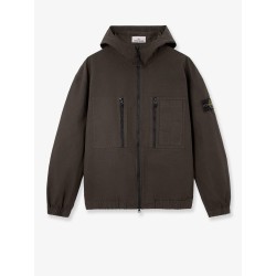Hooded organic cotton jacket