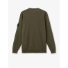 Wool sweater with side logo patch