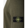 Wool sweater with side logo patch