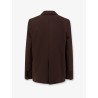 Double-breasted stretch virgin wool blazer