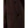 Double-breasted stretch virgin wool blazer