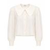 BLUSA CON MANICHE A SBUFFO IN CRÊPE DE CHINE