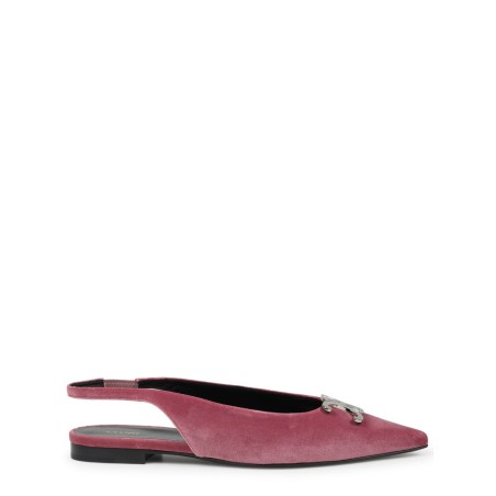 alma triomphe velvet flat slingback 05