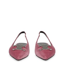alma triomphe velvet flat slingback 05