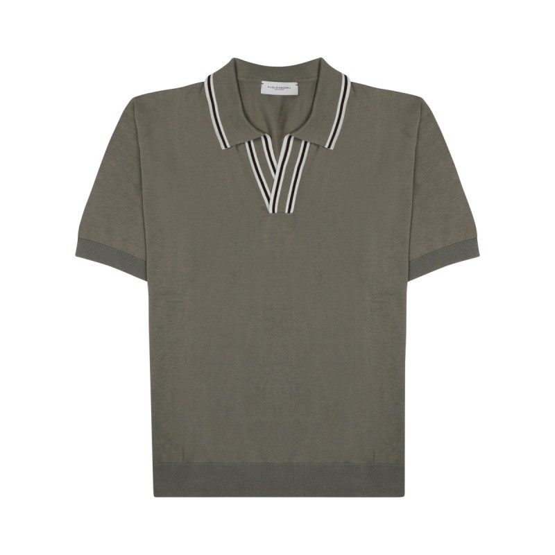 POLO IN SETA MISTO COTONE