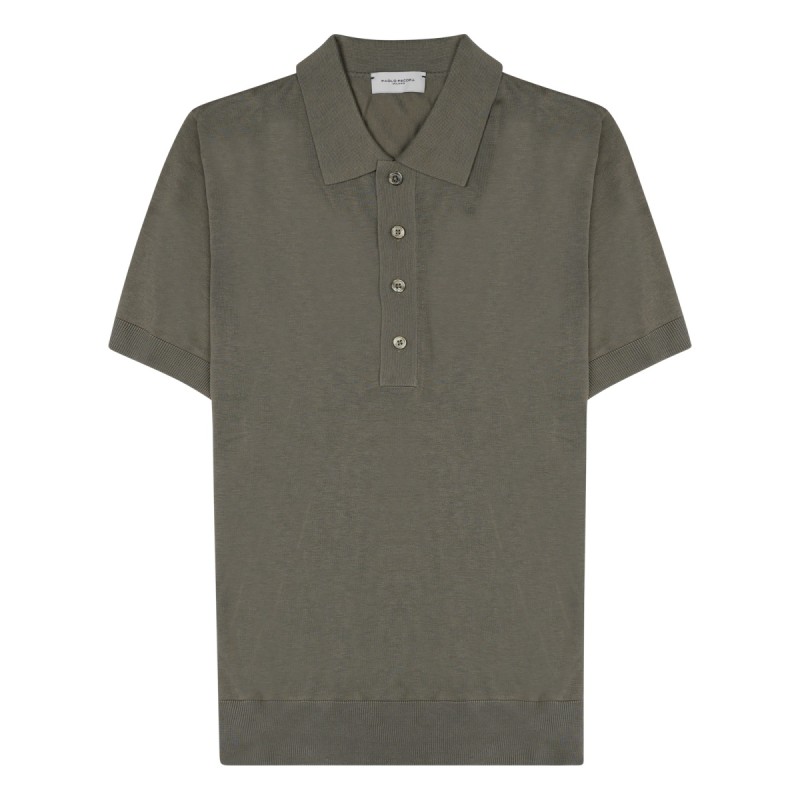 POLO IN SETA MISTO COTONE
