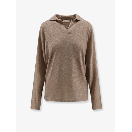 Niosa polo shirt in cotton and linen