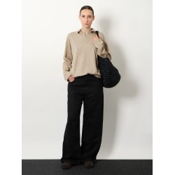 Niosa polo shirt in cotton and linen