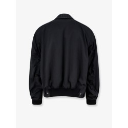 Nylon and cotton jacket with Intrecciato details