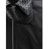 Nylon and cotton jacket with Intrecciato details