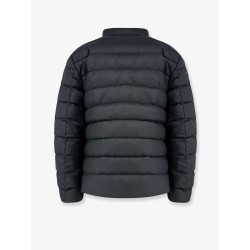 Packable recycled material down jacket